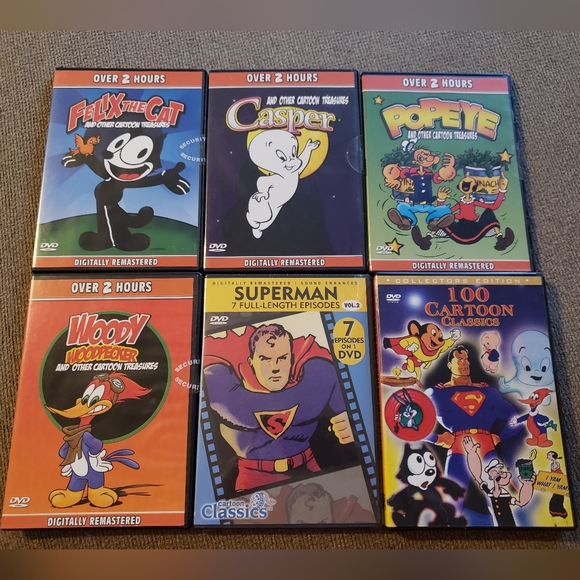 7 classic cartoon DVD's - Picture 1 of 16